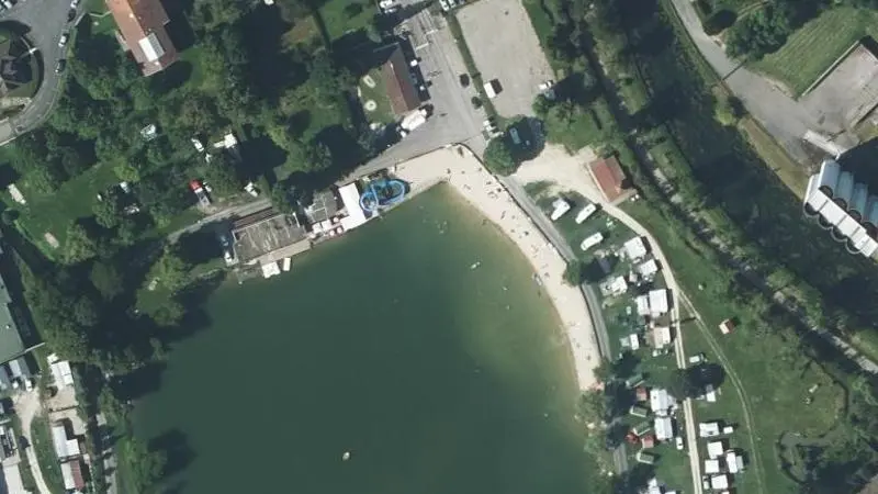 Vue aérienne : Lac Vert