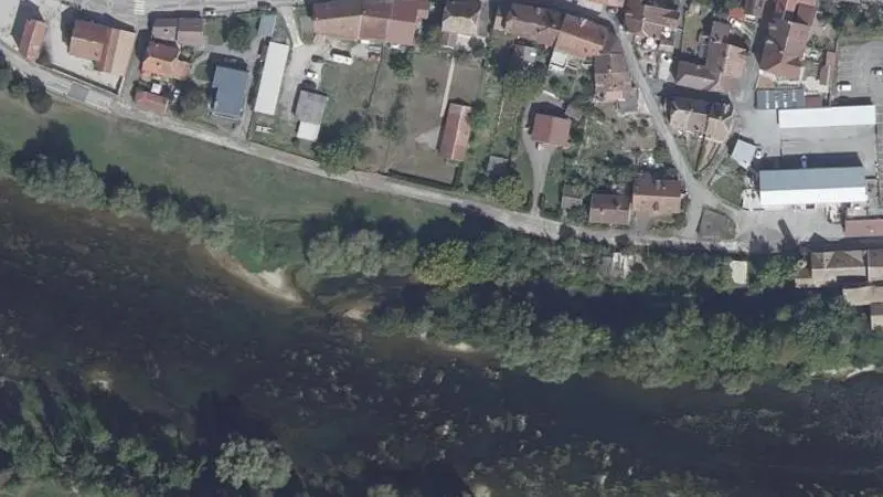 Vue aérienne : Plage du Doubs