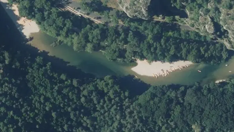 Vue aérienne : Le Debarcadere