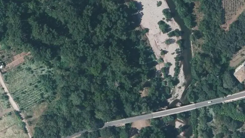 Vue aérienne : Plage du ruisseau du Dausso