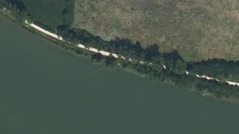 Vue aérienne : Plage de la Saône