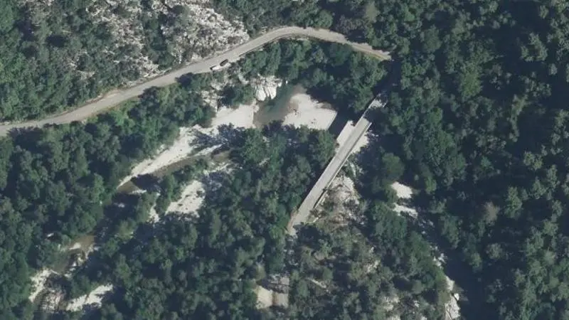 Vue aérienne : Le Pont de Souillas