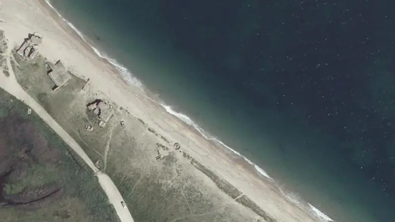 Vue aérienne : NEVILLE SUR MER Face … la RD 514