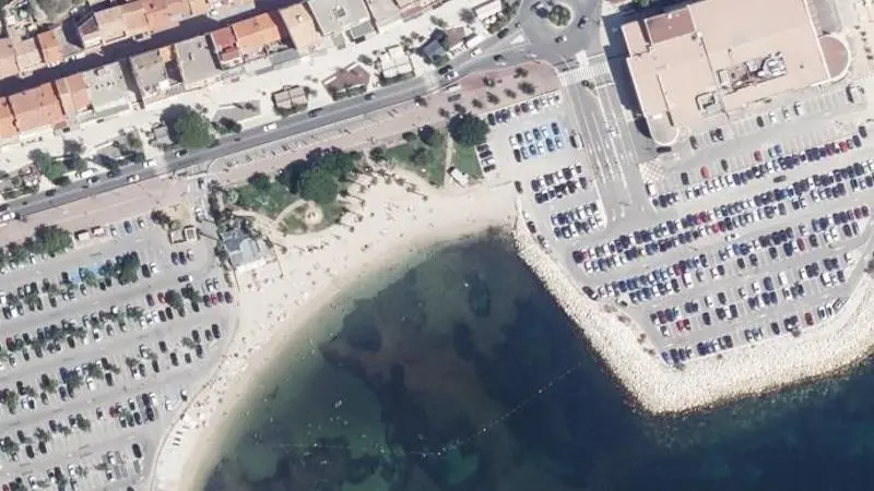 Vue aérienne : Plage Centrale