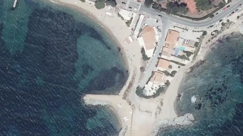Vue aérienne : Plage San Peire