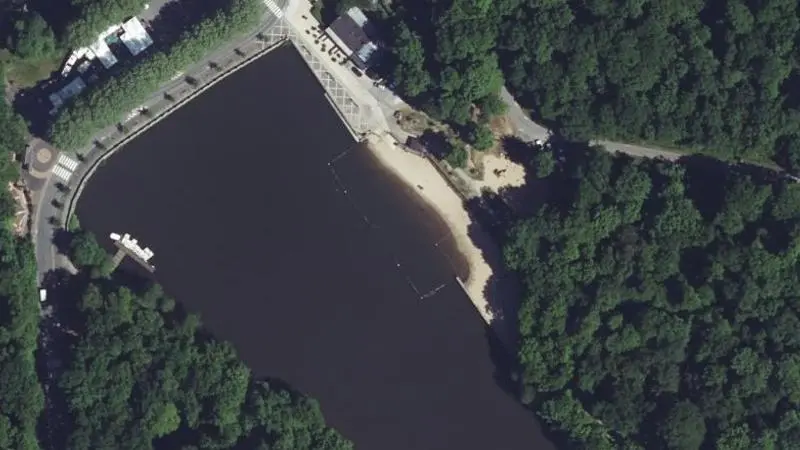Vue aérienne : Etang des Moines