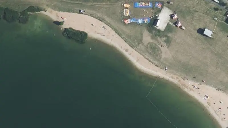 Vue aérienne : Madine - Plage Nonsard