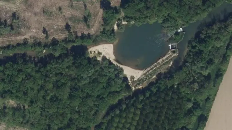 Vue aérienne : Plage de la Seine