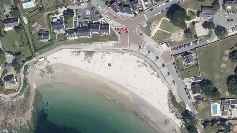 Vue aérienne : Port Blanc