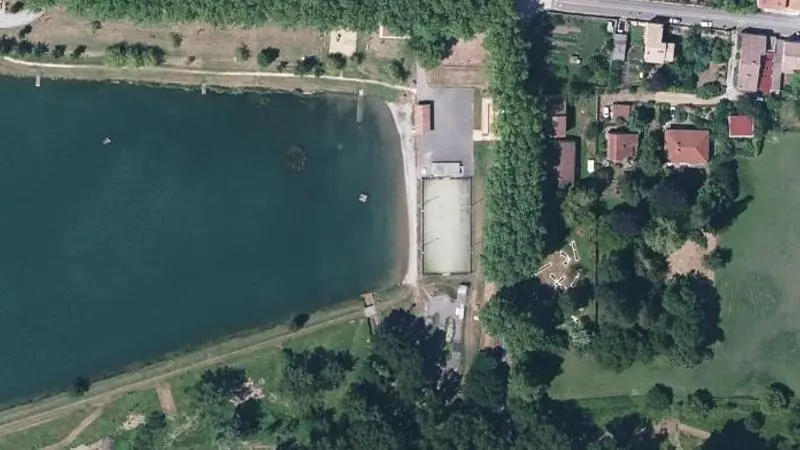 Vue aérienne : Plan d'eau du Bouloc