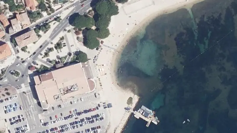 Vue aérienne : Plage du Casino