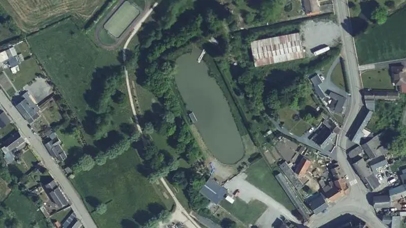 Vue aérienne : Étang des jouteurs