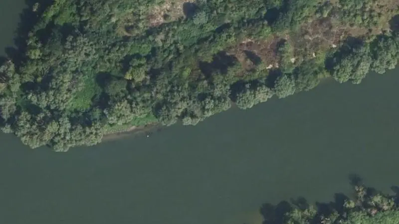 Vue aérienne : Plage de la Seine