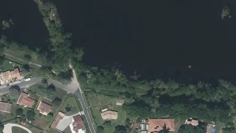 Vue aérienne : Lac Departemental d'Hostens