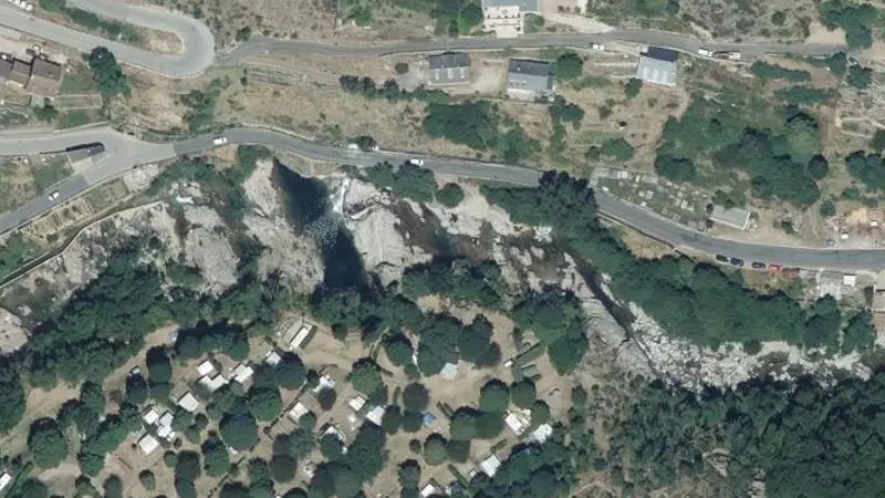 Vue aérienne : Camping Municipal du Pont de Montvert