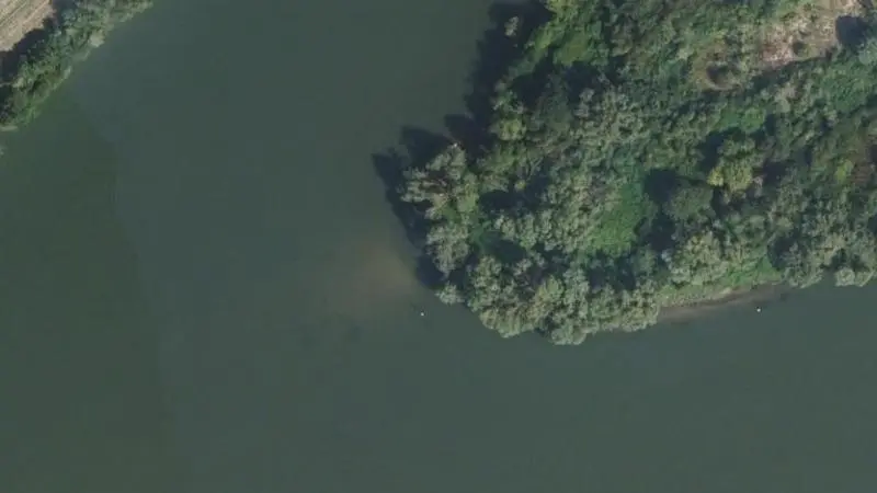 Vue aérienne : Plage de la Seine