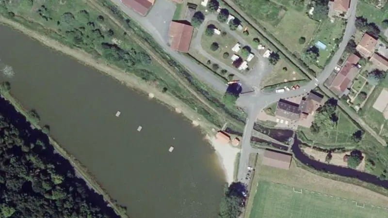 Vue aérienne : Etang de la Forge