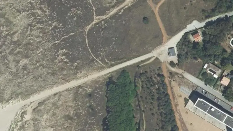 Vue aérienne : Plage de l'Ermitage