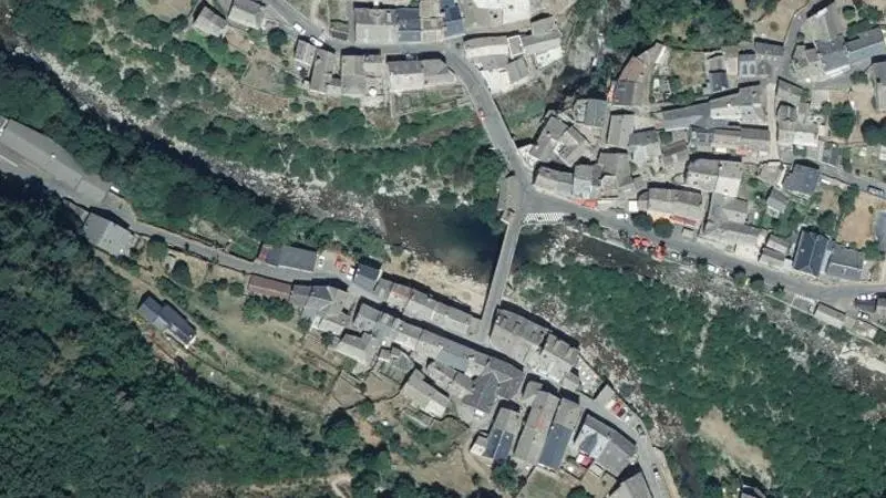 Vue aérienne : Pont de l'Horloge