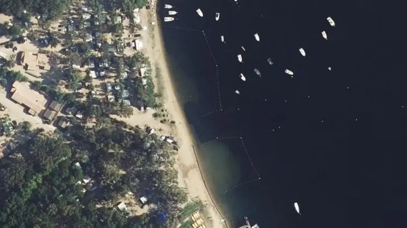 Vue aérienne : Baie de Stagnoli