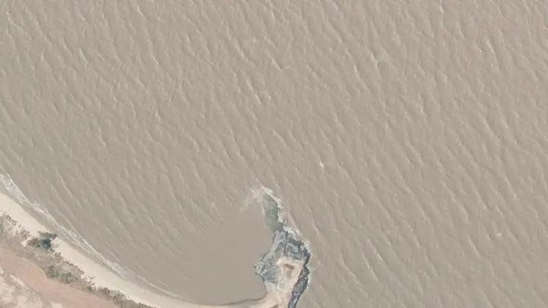 Vue aérienne : Plage Castor