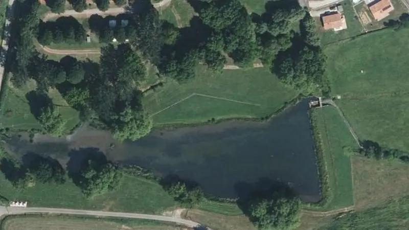 Vue aérienne : Lac d'Iholdy