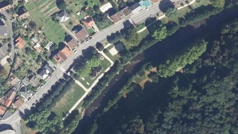 Vue aérienne : Site de l'Auzelou