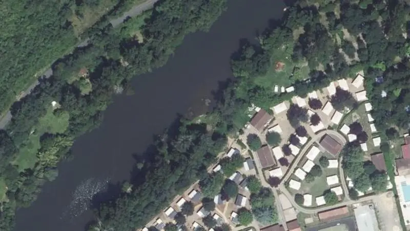 Vue aérienne : Plage de l'Aveyron