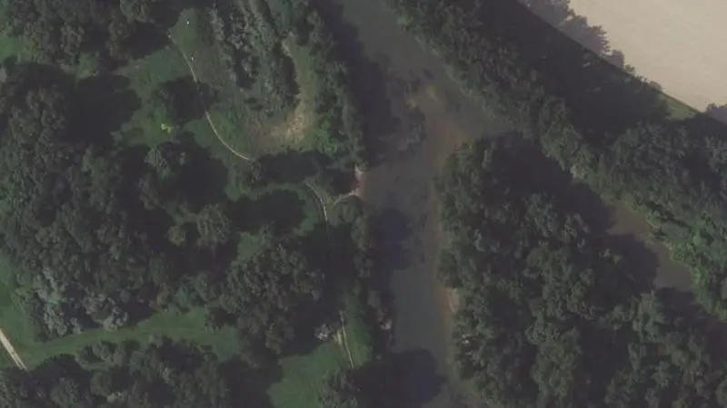 Vue aérienne : Plage de l'Aveyron