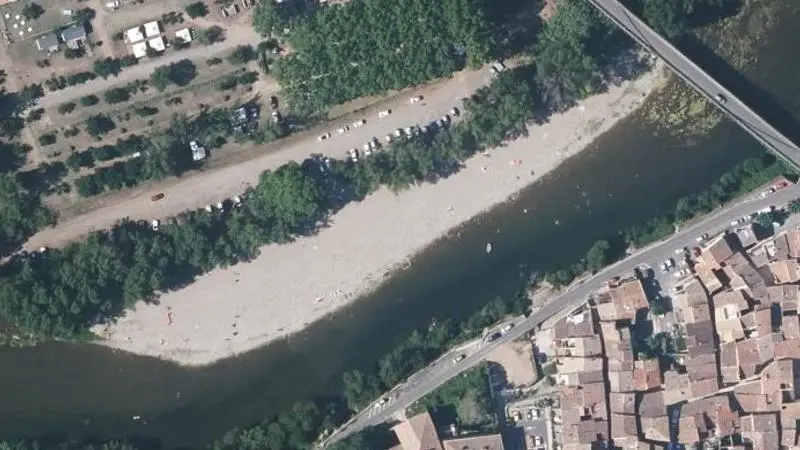Vue aérienne : Orb-Camping Municipal