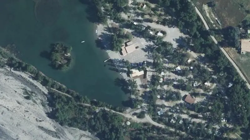 Vue aérienne : Camping du Brec