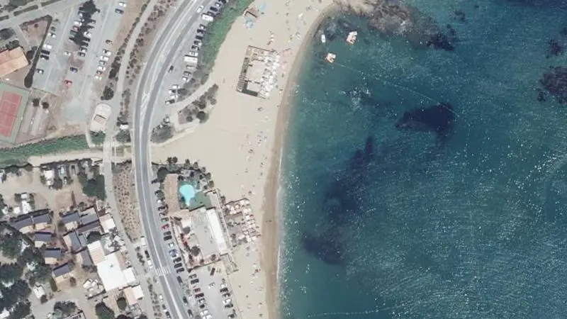 Vue aérienne : Plage la Gaillarde