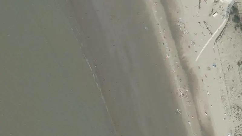 Vue aérienne : Plage de la Conche Sud