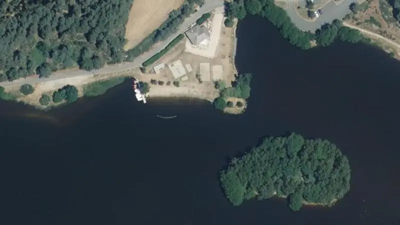 Vue aérienne : Barrage de Ganivet