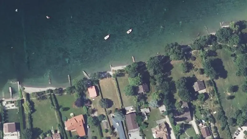 Vue aérienne : Plage du Léman
