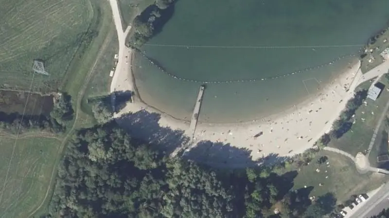 Vue aérienne : Etang du Paquis