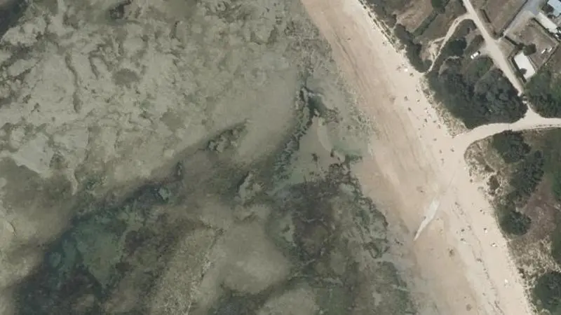 Vue aérienne : Plage de la Conche Madame - l'Ileau