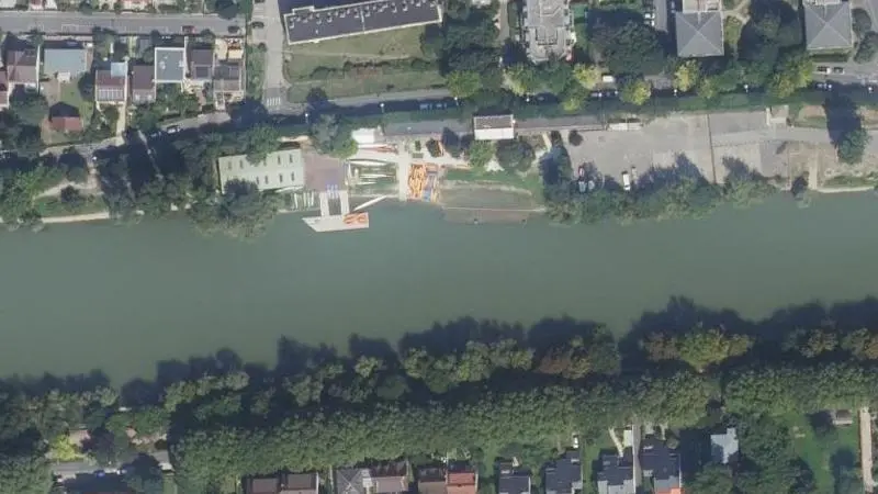 Vue aérienne : Champigny plage