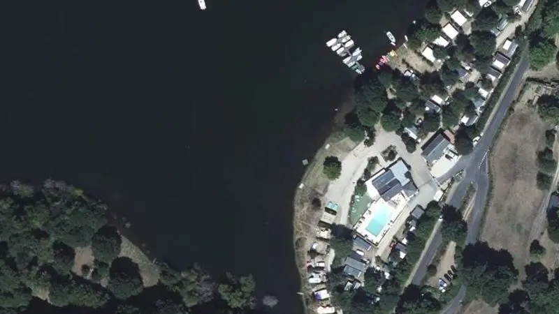Vue aérienne : Camping de la Romiguiere