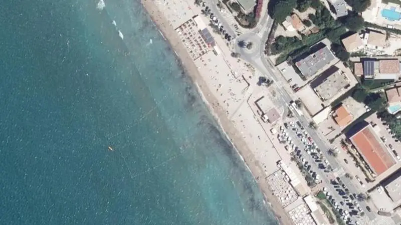 Vue aérienne : Plage les Lecques Saint Come Ouest
