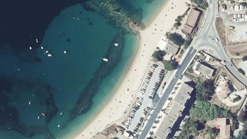 Vue aérienne : Plage de Mancinu
