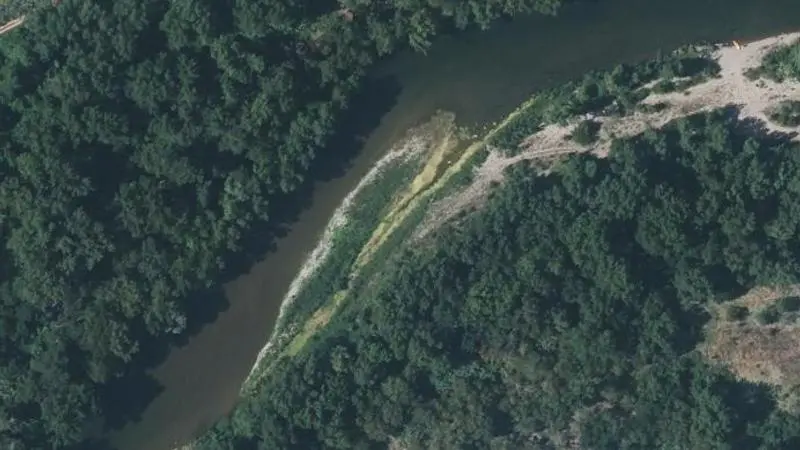Vue aérienne : Plage de l'Orb