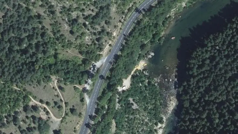 Vue aérienne : Plage Noire