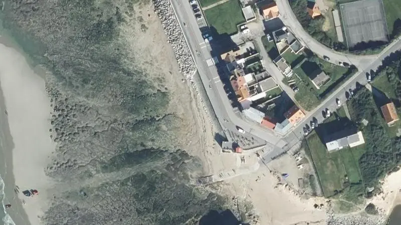 Vue aérienne : Ambleteuse Centre Plage