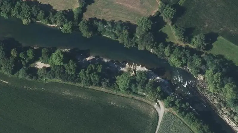 Vue aérienne : Plage d'Orin