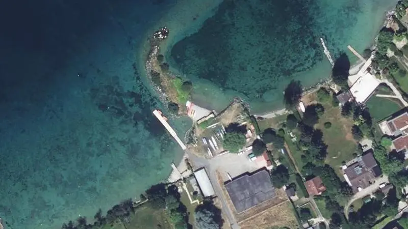 Vue aérienne : Plage du Léman