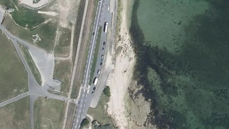 Vue aérienne : Penthievre Baie