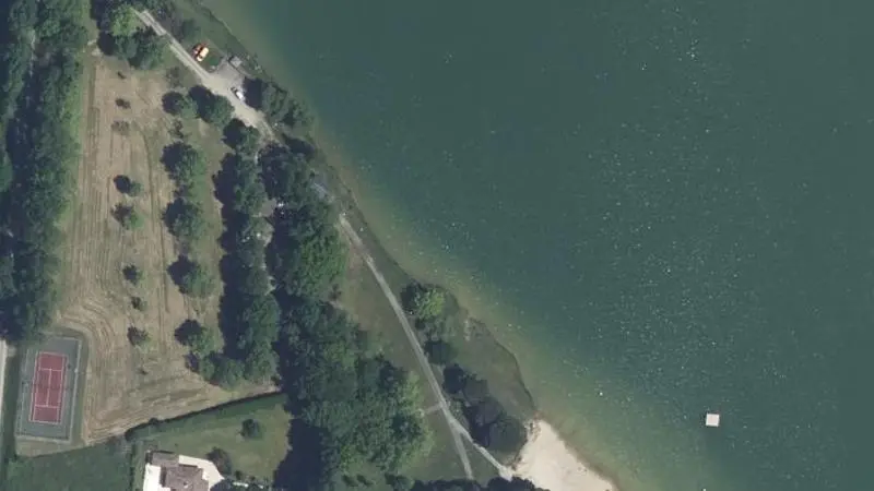 Vue aérienne : Lac de Lougratte