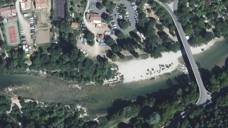 Vue aérienne : Pont du Rozier