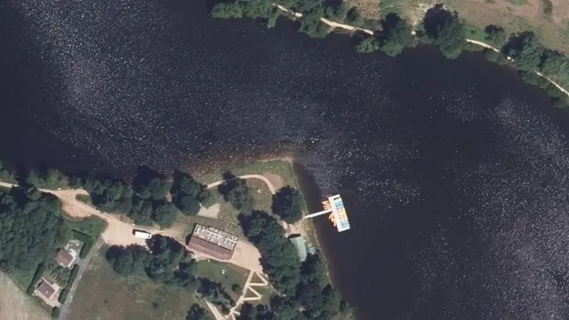 Vue aérienne : Plan d'eau de Saint Clement